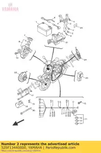 yamaha 52SF13440000 staffa, batteria b - Il fondo