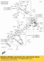 39186Y008, Kawasaki, 01 golonka, rr, lewa kawasaki kaf700 mule promx 700 , Nowy