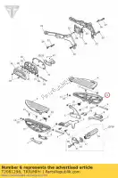 T2081298, Triumph, estribo de fundición lhf cromo triumph thunderbird commander thunderbird lt 1700 2014 2015, Nuevo