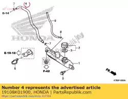 Here you can order the tube, reserve tank from Honda, with part number 19108K01900: