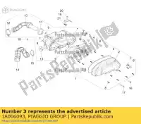 1A006093, Piaggio Group, schoner deksel/bakpakking aprilia piaggio met0001a met0001aa met0001aawh, metm9100 met0001aawj met0001bav met0003ba1 metcd3 metm917e metm918e, met0001a metm918f metmd sr 125 storm tt bsiv zapmd910 zapmd9100 50 125 150 160 2018 2019 2020 2021 2022, Nieuw