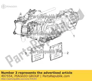 Piaggio Group 497554 kit de joints - La partie au fond