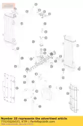 Ici, vous pouvez commander le cool. Hose cpl. W. Therm. 70? 08 auprès de KTM , avec le numéro de pièce 77035026033: