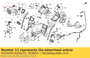 Honda 64204MCA000ZV moldagem, r. acabamento do capuz * r3 - Lado inferior