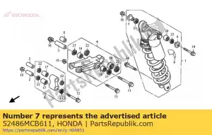 honda 52486MCB611 collare a, rr. tomaia del cuscino - Il fondo