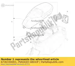 Tutaj możesz zamówić sitzbank od Piaggio Group , z numerem części 67363300D1: