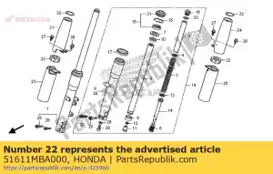 honda 51611MBA000 mount, fr. os?ona widelca - Dół