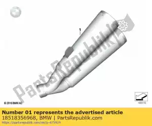 bmw 18518356968 rear muffler - akrapovic - Bottom side