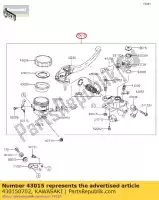 430150702, Kawasaki, cylindre-assy-master, fr zx636e kawasaki  zx 600 636 2013 2014 2015 2016 2017 2018 2019 2021, Nouveau