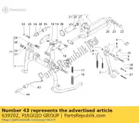 639202, Piaggio Group, zijstandaard schakelaar piaggio hexagon x x9 125 150 500 1994 1996 2001 2002 2004 2006, Nieuw