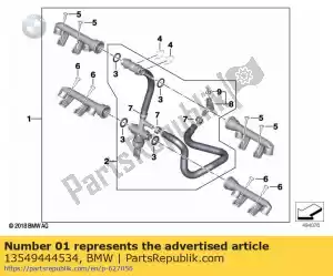 bmw 13549444534 injection rail - Bottom side