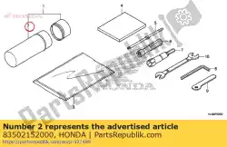 body, gereedschapskist van Honda, met onderdeel nummer 83502152000, bestel je hier online: