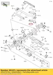 Here you can order the cover-exhaust pipe,fr,rr from Kawasaki, with part number 491070762: