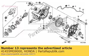 Honda 41455MG9000 cuña f, piñón (1.62 - Lado inferior