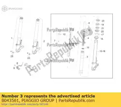 Here you can order the sleeve from Piaggio Group, with part number B043561: