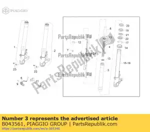 Piaggio Group B043561 sleeve - Bottom side