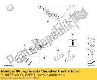 71607718899, BMW, bracket, end muffler - cfk bmw  450 2009 2010, New