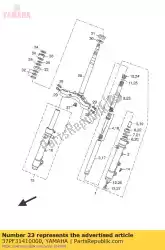 Qui puoi ordinare molla, forcella anteriore da Yamaha , con numero parte 37PF31410000: