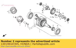 honda 13014KGH305 ringset, zuiger (0.75) - Onderkant