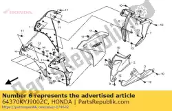 Aquí puede pedir panel, r. Medio * nha35m * (asteroide nha35m negro metalizado) de Honda , con el número de pieza 64370KYJ900ZC: