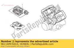 Here you can order the washer oring kit a (component parts) from Honda, with part number 06114MCS010: