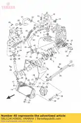 Ici, vous pouvez commander le joint, couvercle auprès de Yamaha , avec le numéro de pièce 5RU124140000: