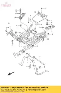 yamaha 9024008X0000 pin, clevis - Bottom side