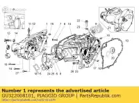 GU322008101, Piaggio Group, tampa da caixa de engrenagens moto guzzi breva ie nevada classic 750, Novo