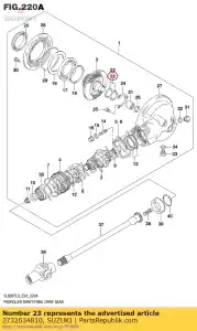 suzuki 2732634810 jeu de cales, d.gear - La partie au fond