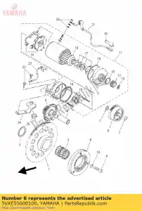 yamaha 5VKE55600100 demper assy - Onderkant