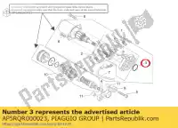 AP5RQR000023, Piaggio Group, Anel-o aprilia mojito scarabeo sr 50 1999 2000 2001 2002 2003 2004, Novo