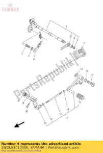 yamaha 1WDE81010000 shift shaft assy - Bottom side