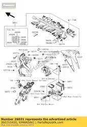 Here you can order the harness,main from Kawasaki, with part number 260310420: