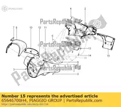 Qui puoi ordinare cofano anteriore posteriore da Piaggio Group , con numero parte 65646700H4: