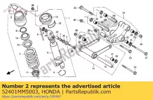 Honda 52401MM5003 veer, rr. kussen - Onderkant