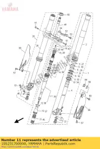 yamaha 1SS231700000 cylinder comp., front fork - Bottom side