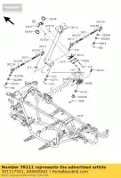 391117501, Kawasaki, rod-tie kvf360-a1 kawasaki kvf 360 2003 2004 2005 2006 2007 2008 2009 2010 2011 2012 2013, Nieuw