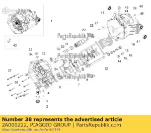 Piaggio Group 2A000222 krzywka zmiany biegów kpl. - Dół