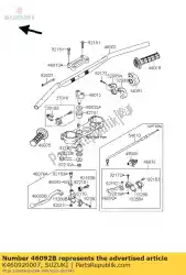 Here you can order the lever-grip,clut from Suzuki, with part number K460920007: