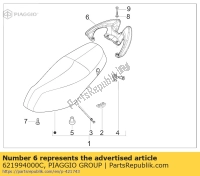 621994000C, Aprilia, maniglia posteriore, Nuovo