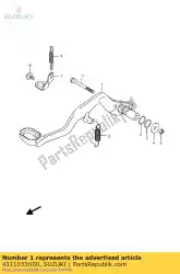 Here you can order the pedal comp,brak from Suzuki, with part number 4311033H00: