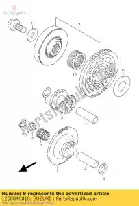 suzuki 1260040810 jeu d'embrayage, étoile - La partie au fond