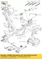 132800877, Kawasaki, soporte, conector y cable klx450a kawasaki  klx 450 2008 2009 2010 2011 2012 2013 2014 2015 2016 2017 2018 2019 2020 2021, Nuevo