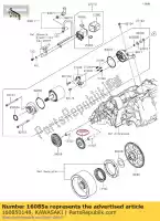 160850148, Kawasaki, engranaje, inactivo, 28t er400bbf kawasaki  er-6f er-6n kle klz vulcan 650 1000 2006 2007 2008 2009 2010 2011 2012 2013 2014 2015 2016 2017 2018 2019 2020 2021, Nuevo