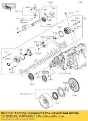 Here you can order the gear,idle,28t er400bbf from Kawasaki, with part number 160850148: