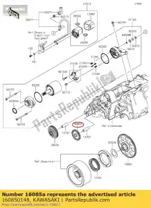 kawasaki 160850148 gear,idle,28t er400bbf - Bottom side