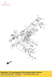 yamaha 905202080700 damper, plate - Bottom side