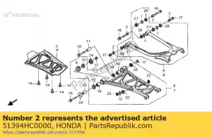 honda 51394HC0000 collar, fr. arm pivot - Bottom side