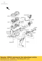 K230261171, Suzuki, soczewki zielone suzuki vz 1600 2004 2005, Nowy