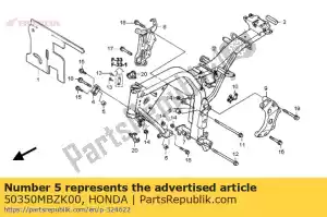 Honda 50350MBZK00 collier, support de moteur - La partie au fond